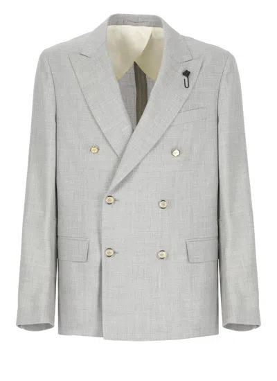 LARDINI WOOL SILK, LINEN AND WOOL JACKET