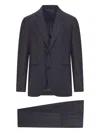 Lardini Wool Single-breasted Suit In Blue