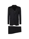 Lardini Black Soiree Virgin Wool Suit In Black