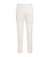 Lardini Wool Slim Fit Trousers In White