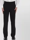 Lardini Wool Straight-leg Tailored Trousers With Back And Side Pockets In Black