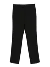 Lardini Wool Straight-leg Trousers In Black