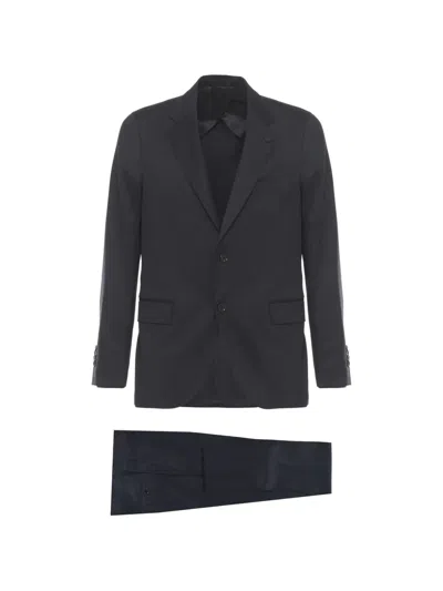 Lardini Wool Suit In Blue