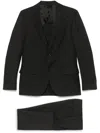 Lardini Wool Suit In Black