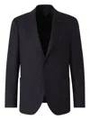 Lardini Wool Suit In Black