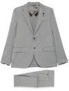 Lardini Two-piece Wool Suit In Gray