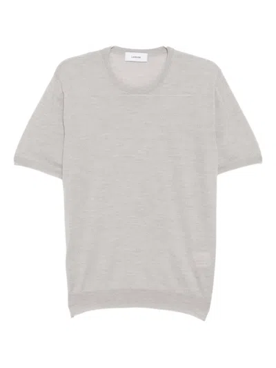 Lardini Wool T-shirt In Gray