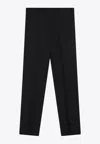 Lardini Pressed-crease Trousers In Black