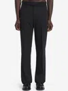 Lardini Wool Straight-leg Trousers In Black