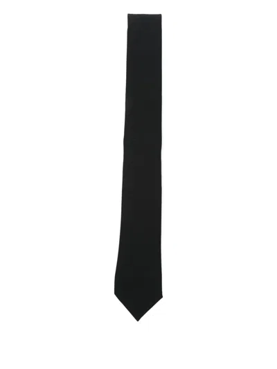 Lardini Wool Tie In Black