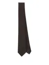 Lardini Wool Tie In Brown