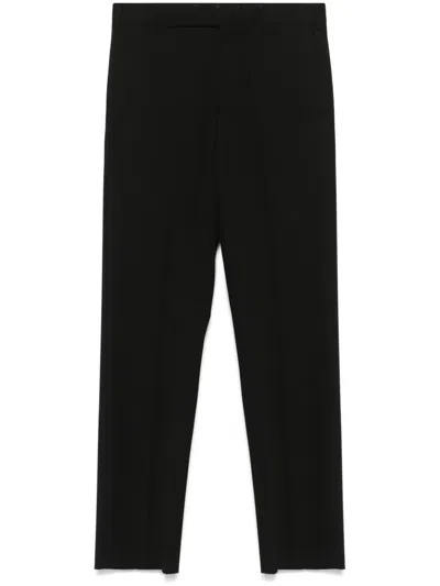 Lardini Wool Trousers In Black