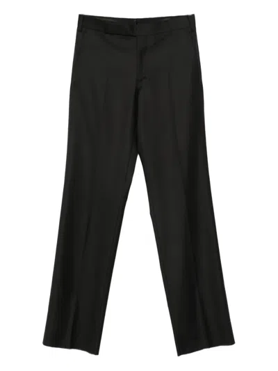 Lardini Wool Trousers In Black