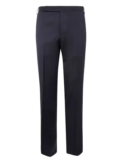 Lardini Wool Trousers In Blue