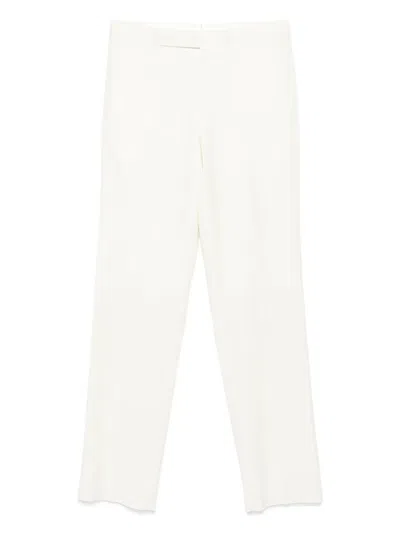 Lardini Wool Trousers In White