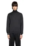 Lardini Wool Turtleneck Sweater In Gray
