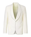 Lardini Wool Tuxedo Jacket In White