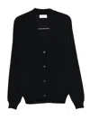 Lardini Button-front Wool Cardigan In Blue