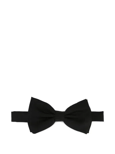 Lardini Woven Bow Tie In Black
