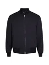 Lardini Virgin Wool Bomber In Black