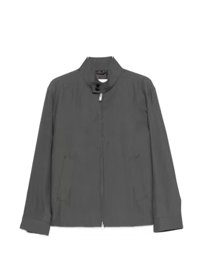 Lardini Zip Collar Jacket In Multi