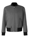Lardini Zip-front Bomber Jacket In Gray
