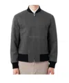 Lardini Zip-front Bomber Jacket In Gray