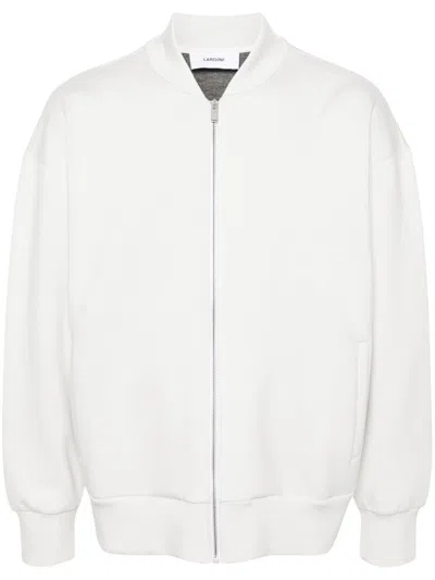 Lardini Cardigan In Beige Wool In White