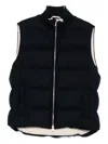 Lardini Zip-up Padded Gilet In Black