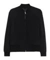 Lardini Zip-front Bomber Jacket In Black