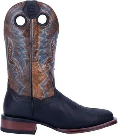 Pre-owned Laredo Dan Post Mens Deuce Square Toe Casual Boots Mid Calf - Black, Brown
