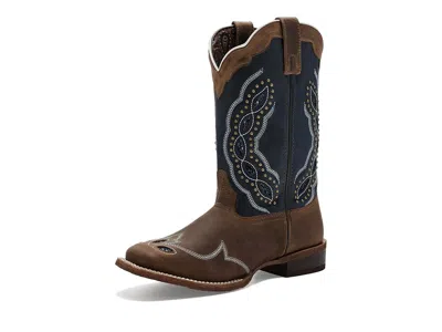 Laredo Dragonfly Women's Boots Tan/navy: 8 B - Medium In Brown