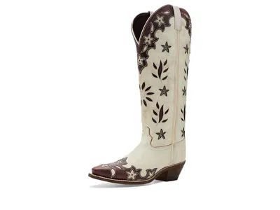Laredo Flourish Women's Boots White: 10 B - Medium, Leather In Multi