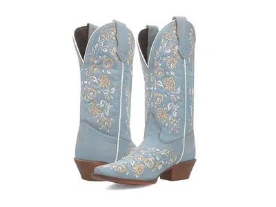 Laredo Linley Cowboy Women's Boots Denim: 6.5 B - Medium, Leather In Blue