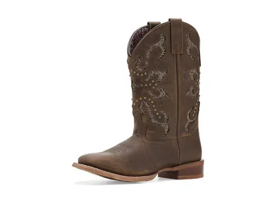 Laredo Lonestar Lace Women's Boots Brown: 7 B - Medium, Leather In Multi