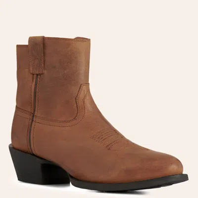 Laredo Men's Cabrera Brown Zip Round Toe Cowboy Boots