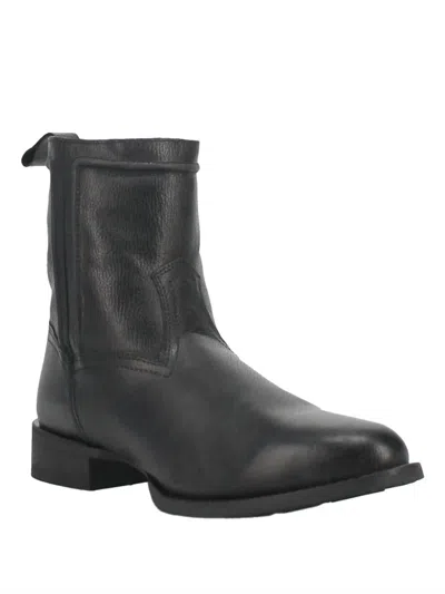 Laredo Men's Half Boot With Zipper In Black