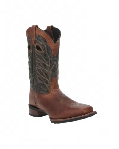 Laredo Men's Marx Square Toe Western Boot In Brown
