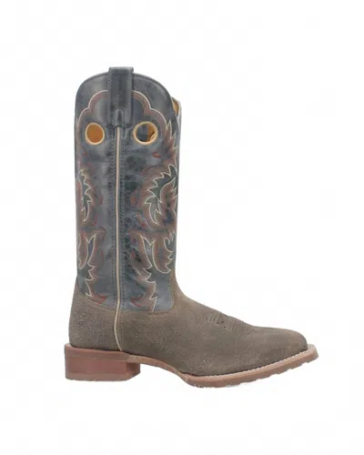 Laredo Men's Peete Leather Square Toe Western Boots In Summit Grey In Gray
