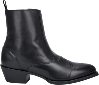Pre-owned Laredo Mens Fletcher Pull On Casual Boots Ankle - Brown In Black