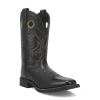Laredo Mens Kane Block Heel Cowboy Boots In Black