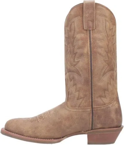 Pre-owned Laredo Western Boots Mens Weller Round Toe 12" Pull On Tan 68496
