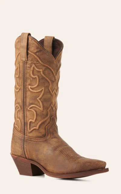 Laredo Women's Distressed Honey Snip Toe Cowboy Boots In Multi