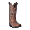 Laredo Womens Block Heel Cowboy Boots In Brown