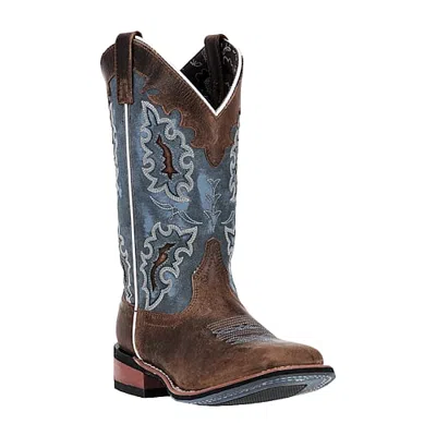 Laredo Womens Isla Block Heel Cowboy Boots In Brown
