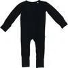 Laree + Co Allie Black Convertible Footie In Black