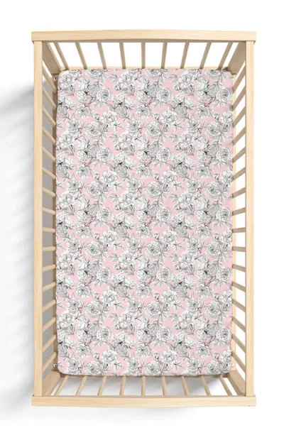 Laree + Co Allie Crib Sheet In Pink