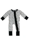Laree + Co Allie Ruffle Convertible Footie In Leopard
