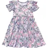 Laree + Co Allie Ruffle Spin Dress In Floral