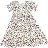 Laree + Co Kids'  Allie Ruffle Spin Dress In Leopard